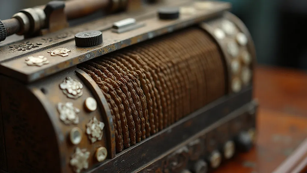 Vintage accordion detail
