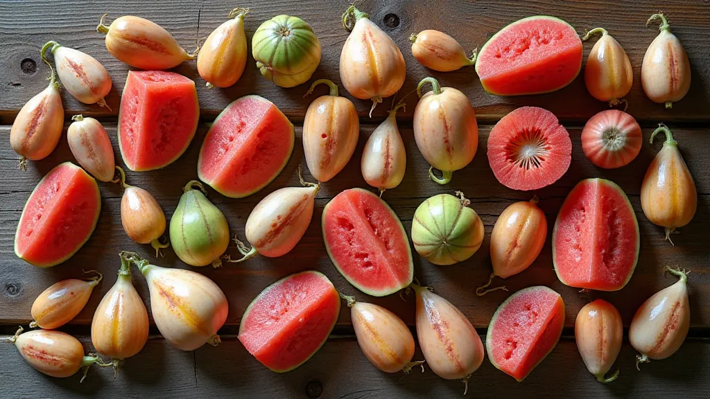 Collection of watermelon seeds